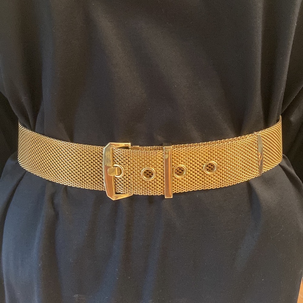 Couture Gold Mesh Belt, 70’s